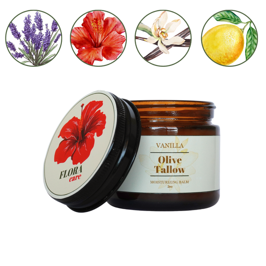 Beef Tallow Face Balm with Organic Olive Oil