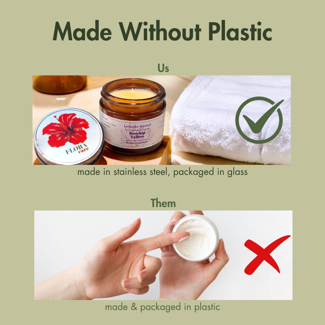 flora care, non plastic packaging